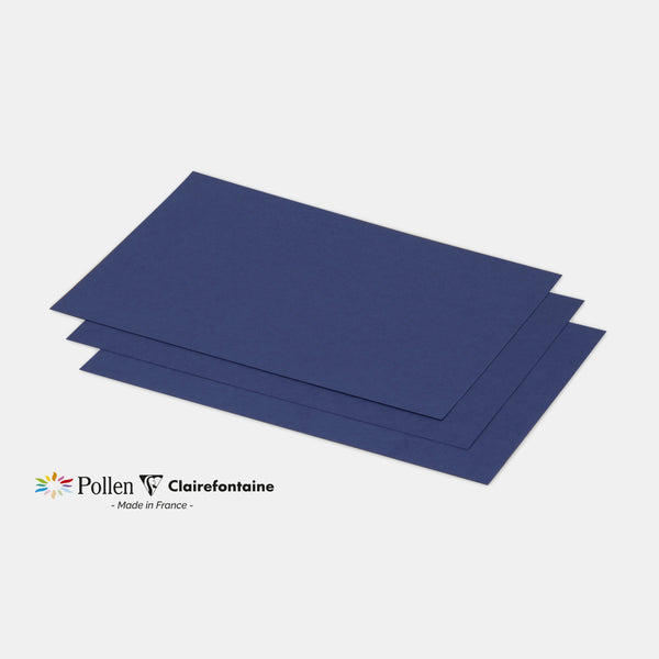 Carte 158x222 velin 210g bleu nuit Pollen