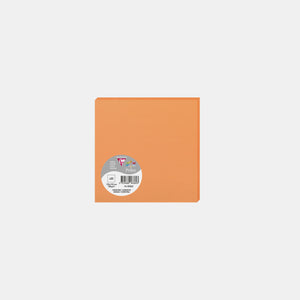 Carte 135x135 velin 210g orange clémentine Pollen