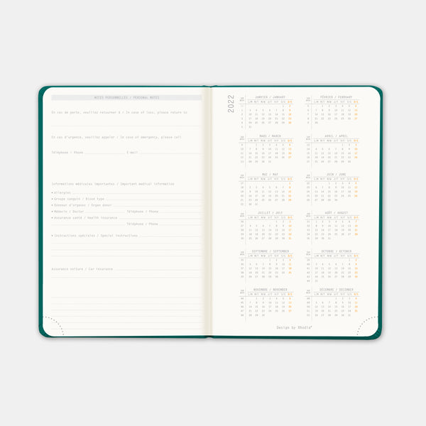 Agenda Rhodia 2024 a5 paon