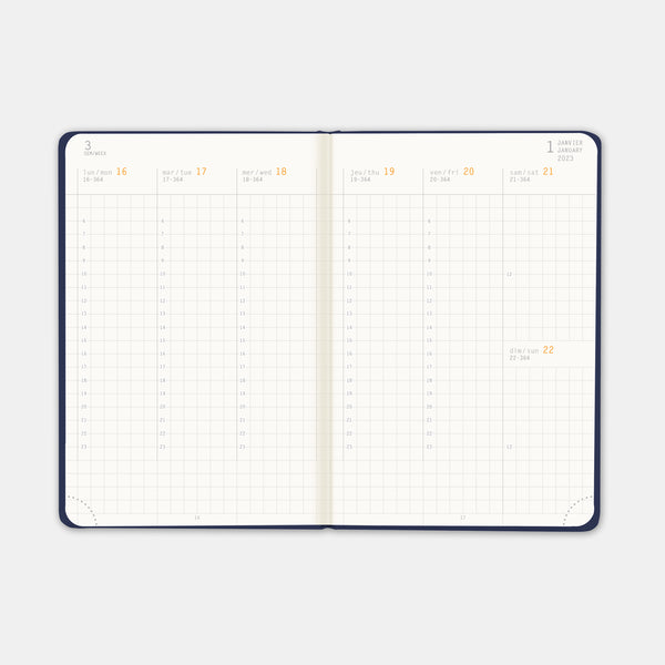 Agenda Rhodia 2024 a5 bleu nuit