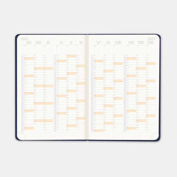 Agenda Rhodia 2024 a5 bleu nuit
