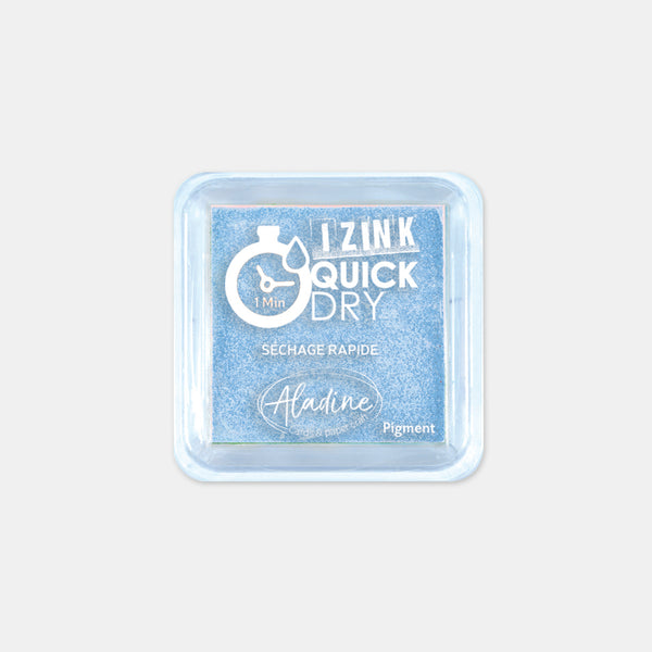 Pastel blue quick-drying ink pad