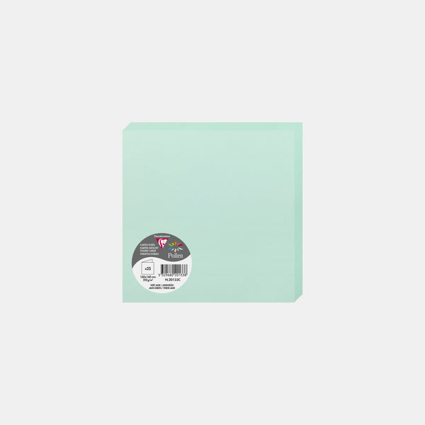 Pre-folded card 160x320 vellum 210g jade green Pollen