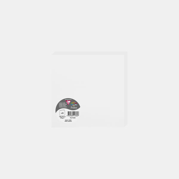 Pre-folded card 160x320 vellum 210g white Pollen