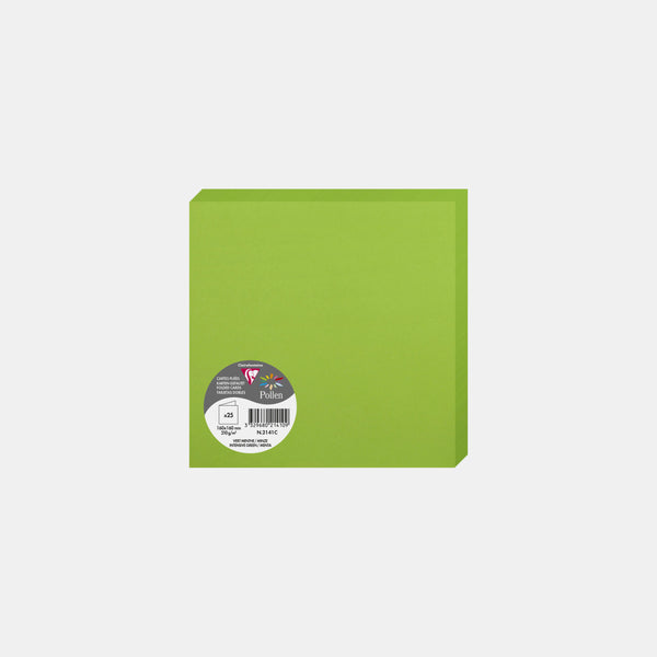 Pre-folded card 160x320 vellum 210g mint green Pollen