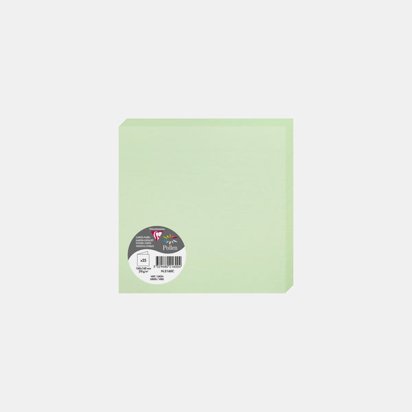 Pre-folded card 160x320 vellum 210g green Pollen