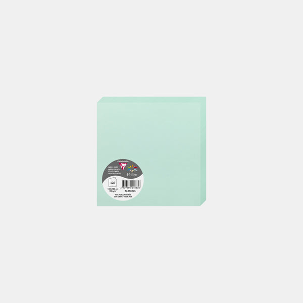 Pre-folded card 135x270 vellum 210g jade green Pollen