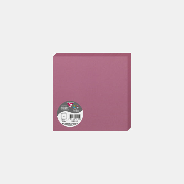 Carte pré pliée 160x320 velin 210g rose hortensia Pollen