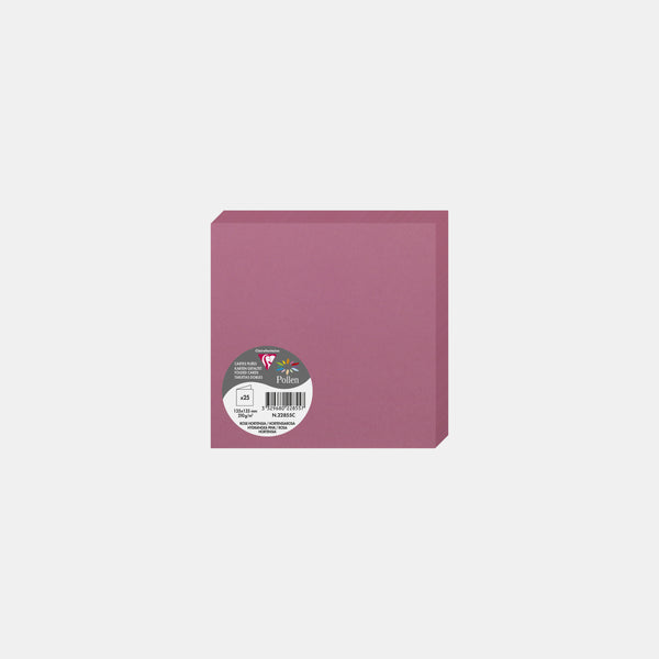 Pre-folded card 135x270 vellum 210g pink hydrangea Pollen