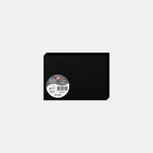 Carte pré pliée 110x210 velin 210g noir Pollen