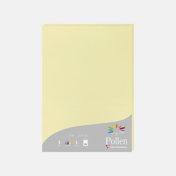 Feuille A4 velin 210g jaune canari Pollen