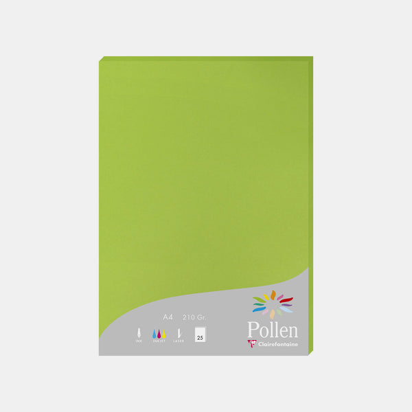 Feuille A4 velin 210g vert menthe Pollen