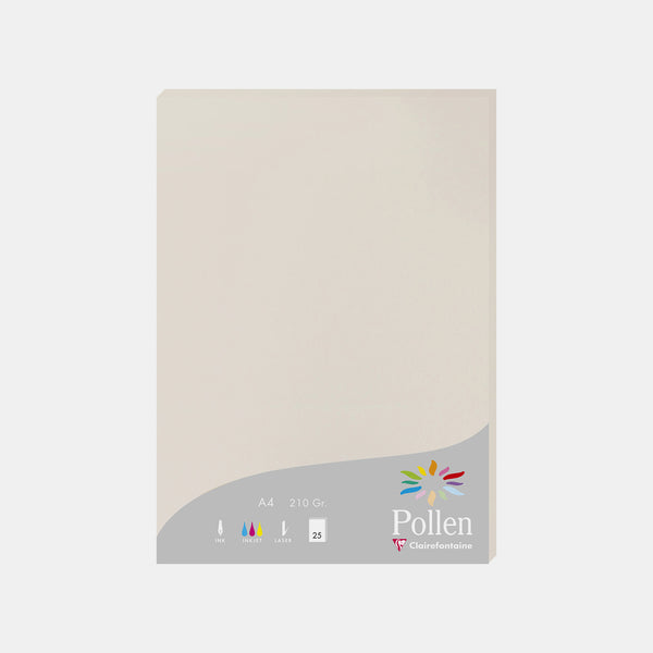 A4-Pergamentblatt, 210 g, perlgrauer Pollen
