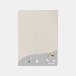 Feuille A4 velin 210g gris perle Pollen
