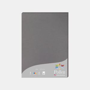 Feuille A4 velin 210g gris acier Pollen
