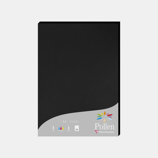 A4-Pergamentblatt, 210 g, schwarzer Pollen