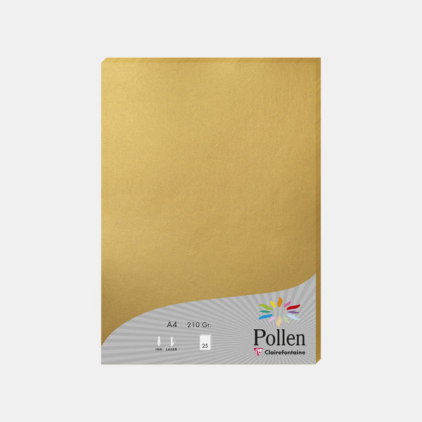 Iridescent A4 sheet 210g gold Pollen