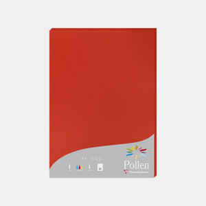 A4 vellum sheet 210g coral red Pollen