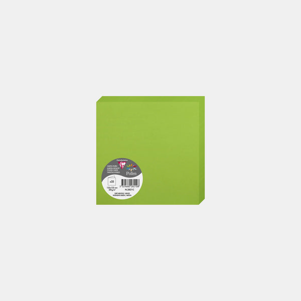 Pre-folded card 135x270 vellum 210g mint green Pollen