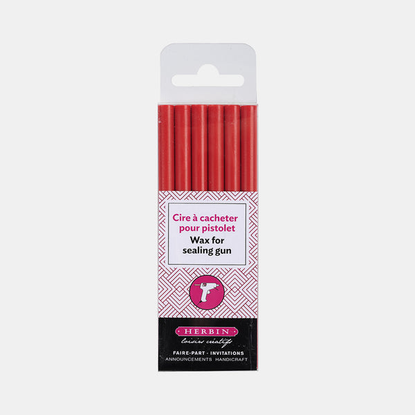 Pack of 6 sticks of red sealing wax