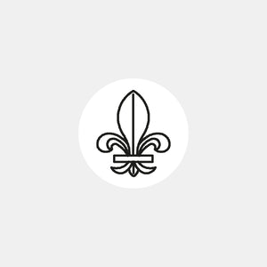 Lily flower symbol lozenge