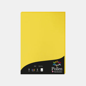 Feuille A4 velin 120g jaune soleil Pollen