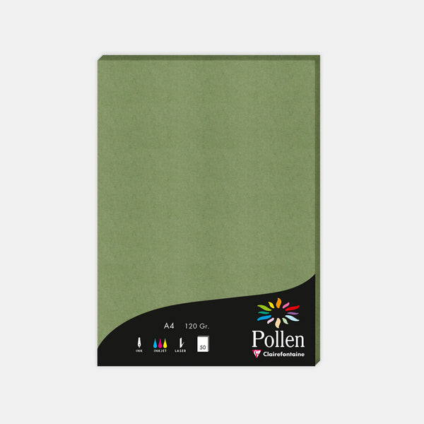 A4-Pergamentblatt, 120 g, salbeigrüner Pollen
