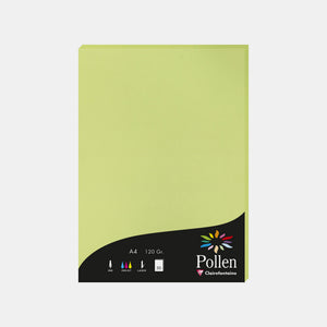 A4-Pergamentblatt, 120 g, grüne Blütenpollen