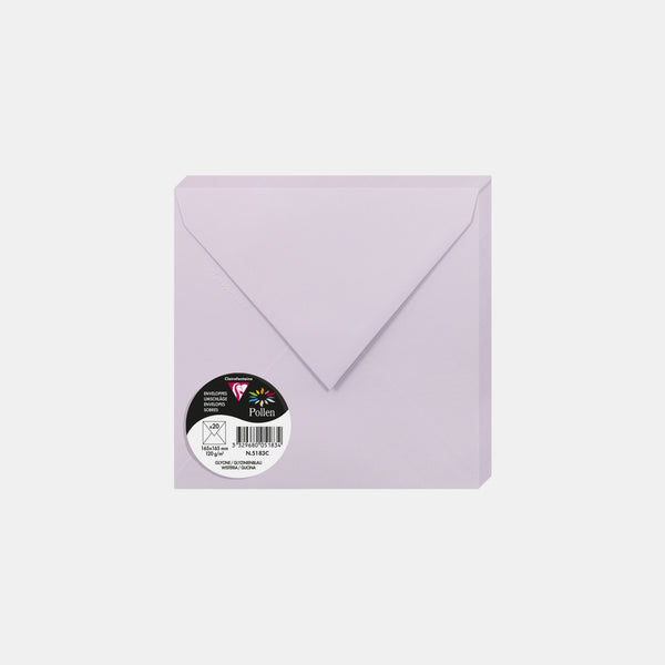 Envelope 165x165 vellum 120g wisteria Pollen