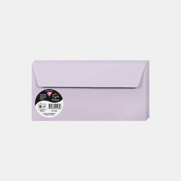 Enveloppe 110x220 velin 120g glycine Pollen