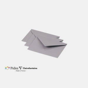 Enveloppe 75x100 velin 120g gris koala Pollen