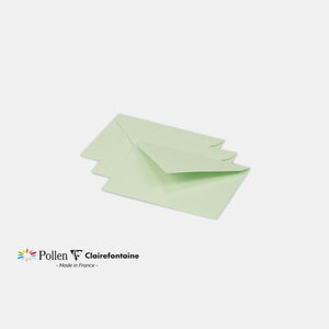 Enveloppe 75x100 velin 120g vert Pollen