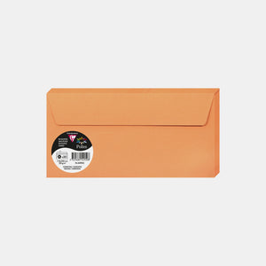 Enveloppe 110x220 velin 120g orange clémentine Pollen