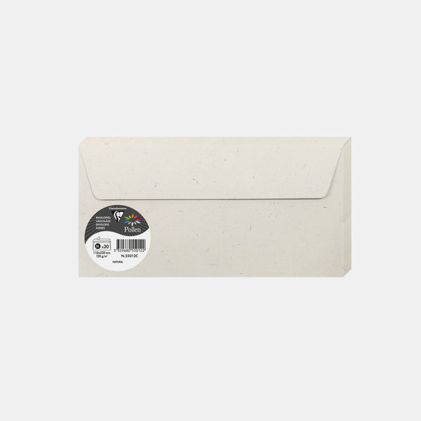 Envelope 110x220 natura 120g Pollen