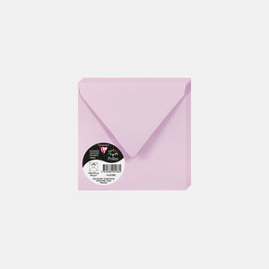 Enveloppe 140x140 velin 120g rose dragée Pollen