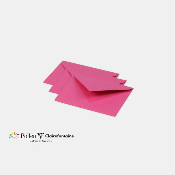 Enveloppe 75x100 velin 120g rose fuchsia Pollen