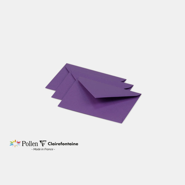 Enveloppe 75x100 velin 120g violine Pollen