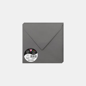 Enveloppe 165x165 velin 120g gris acier Pollen