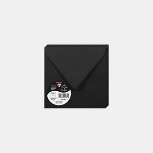 Enveloppe 140x140 velin 120g noir Pollen