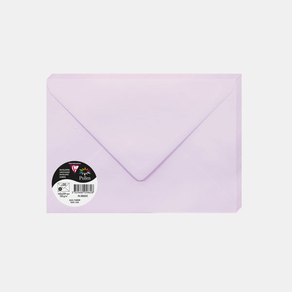 Enveloppe 162x229 velin 120g lilas Pollen