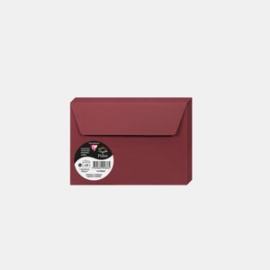 Envelope 114x162 vellum 120g burgundy Pollen