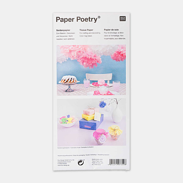5 feuilles de papier de soie or