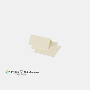Marque place 85x80 velin 210g ivoire Pollen