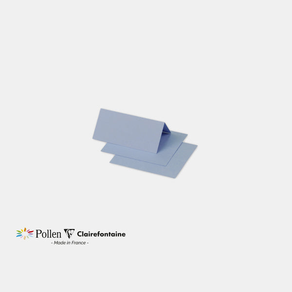 Marque place 85x80 velin 210g bleu lavande Pollen