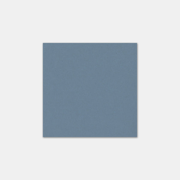 Carte 90x90mm kraft bleu jean