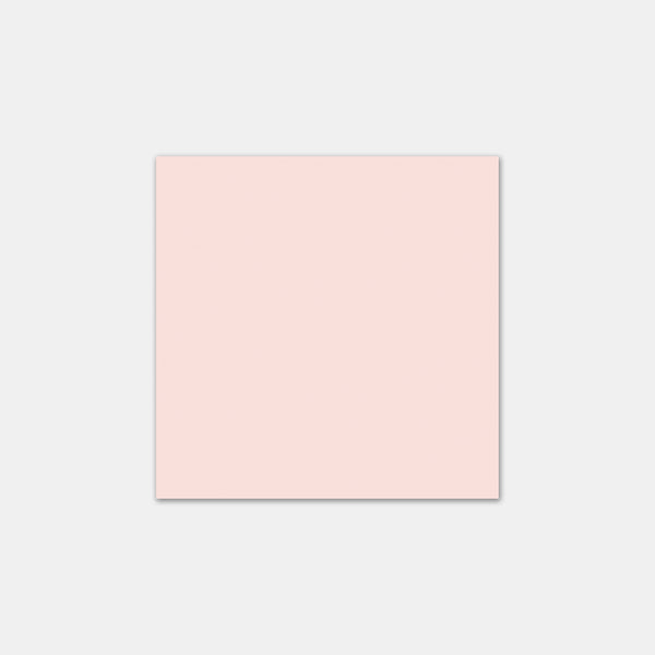 Carte 90x90mm vélin rose pâle