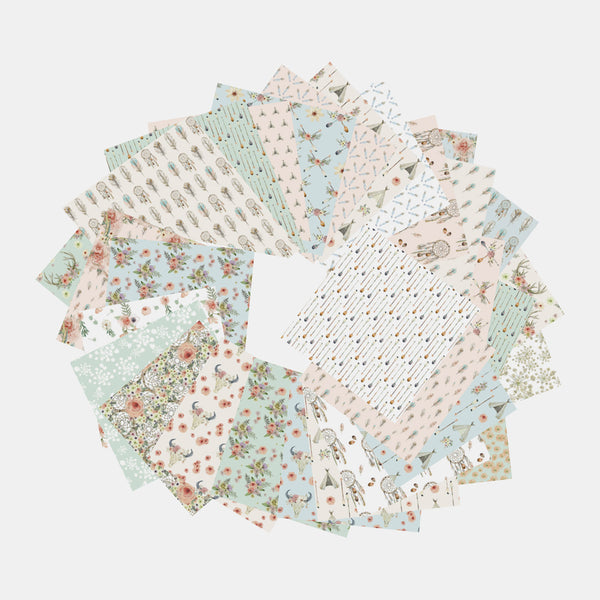 Origami paper 15x15 cm - Boheme chic - 60 sheets