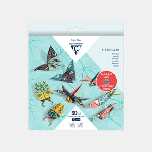 Kit Origami - Décor Insectes - 60 feuilles 3 tailles