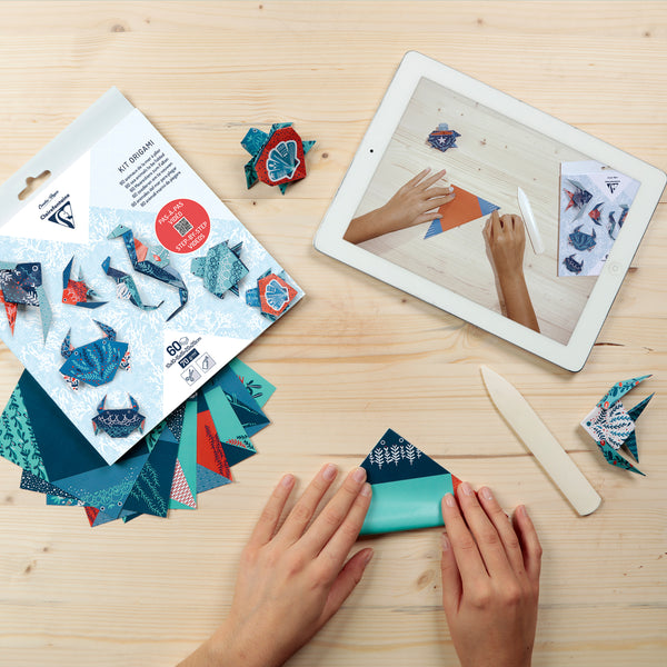 Origami kit - Marine animal decor - 60 sheets 3 sizes