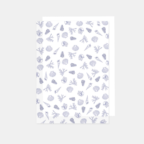 A4-Blatt bedrucktes Transparentpapier, 90 g Muscheln